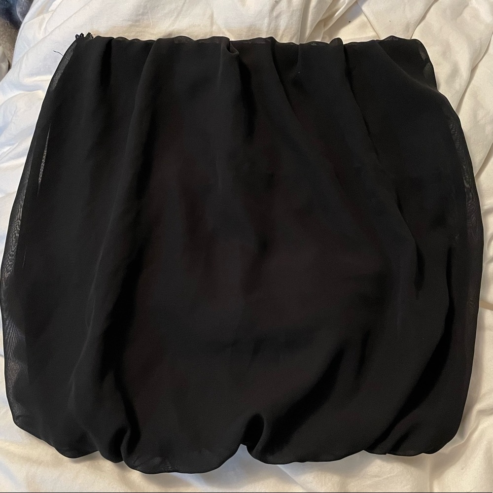 chiffon strapless top